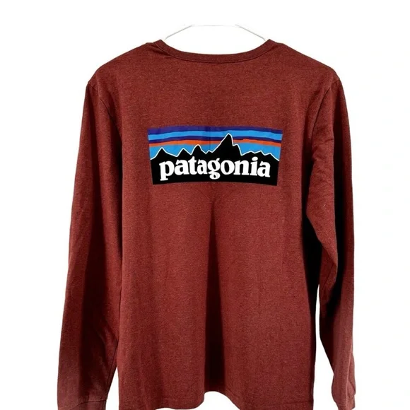 Patagonia Women's Brick Red Long Sleeve Tee - Picture 2 of 4